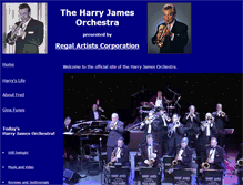 Tablet Screenshot of harryjamesmusic.com